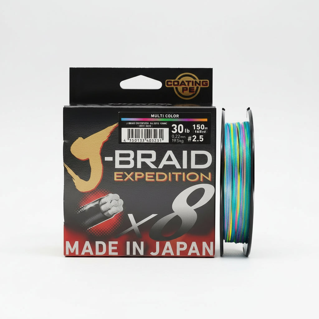 Linha Multifilamento DAIWA J-BRAID Expedition 8X – Força, Precisão e Desempenho Japonês!
