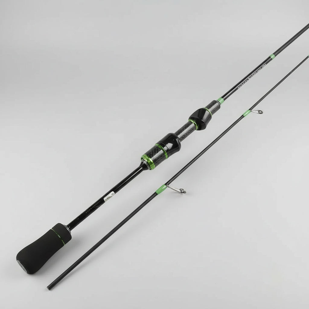 Vara de Pesca Ultralight em Fibra de Carbono – Ação Rápida, Ponta Sólida e Desempenho Profissional!