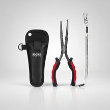 Alicate Multifuncional de Pesca Booms Fishing F03 – 23,5cm de Precisão e Durabilidade!