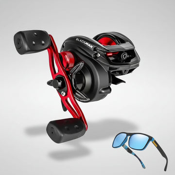 Carretilha Black Max 3 e Leve de Brinde um Óculos Polarizado