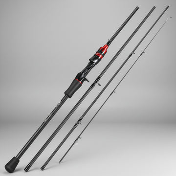 Vara de Pesca Sougayilang Ultralight – 2.1M | 4 Seções | Carbono de Alta Resistência