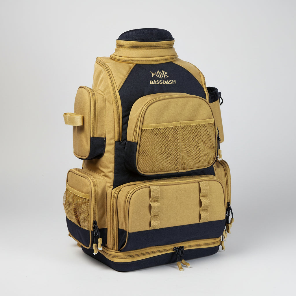 Mochila de Pesca Bassdash GG Multifuncional – Leve, Tática e Completa!