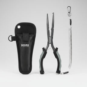 Alicate Multifuncional de Pesca Booms Fishing F03 – 23,5cm de Precisão e Durabilidade!