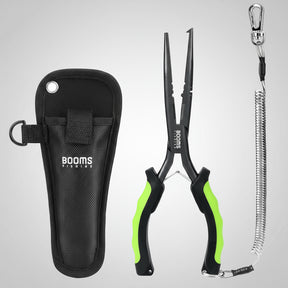 Alicate Multifuncional de Pesca Booms Fishing F03 – 23,5cm de Precisão e Durabilidade!