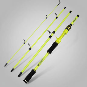 Vara de Pesca BAKAWA 4 Seções – Portátil, Resistente e Versátil!